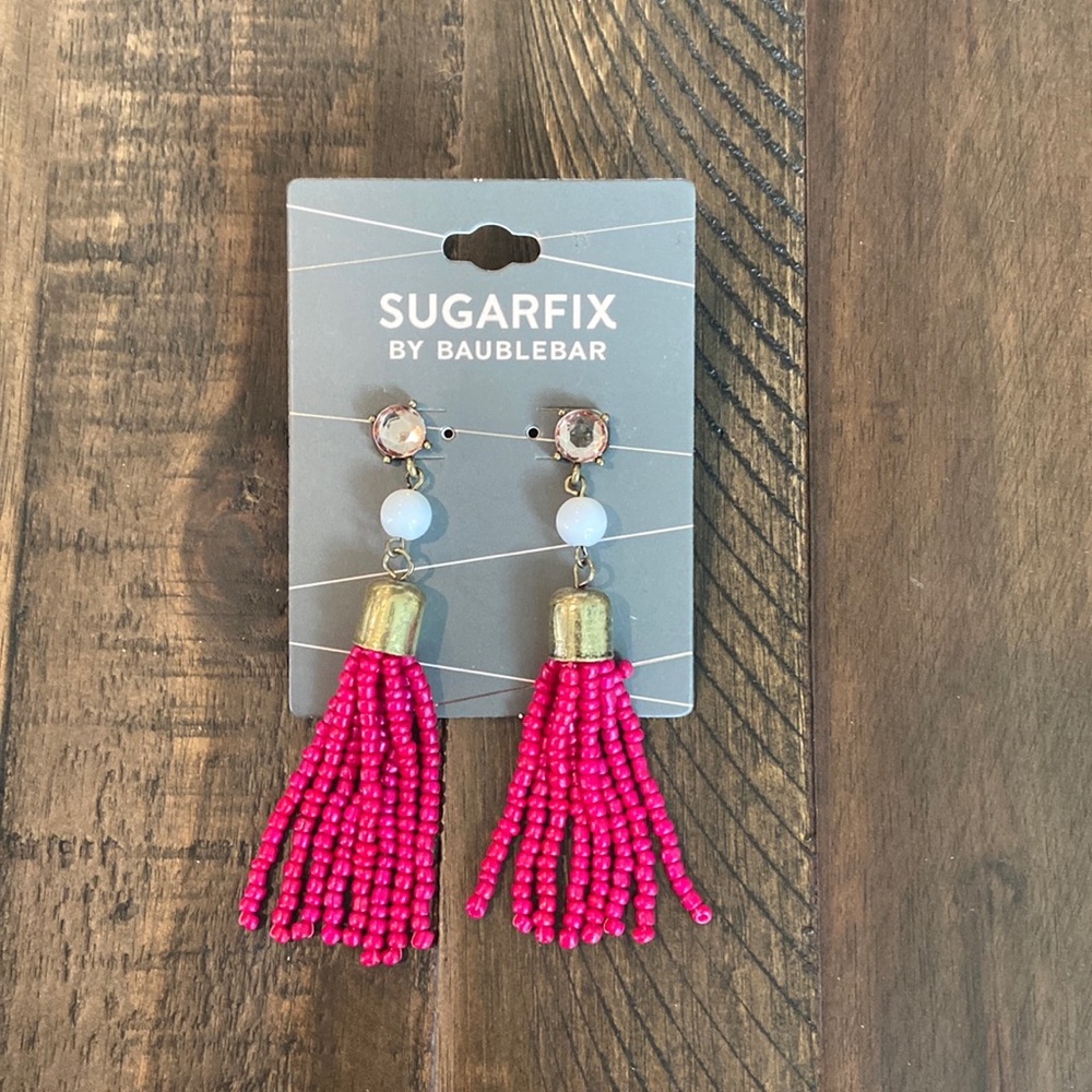 Sugarfix by Baublebar Pink Beaded Dangle Earrings